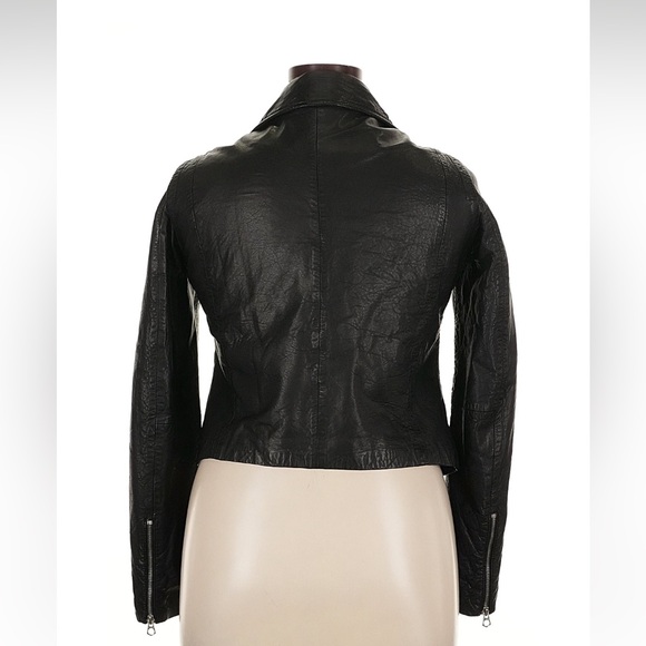 Madewell Black Leather Moto Jacket Size XL - Picture 2 of 13